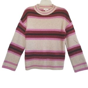 BP Knit Sweater Striped Pink Cream Super Soft